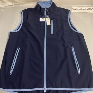 Mens Golf Tailorbyrd NWT Men's Blue XL Activewear Zip Front Vest